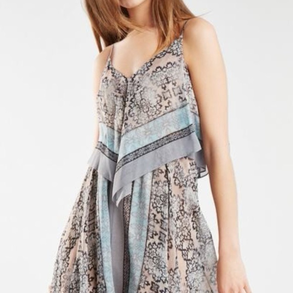 BCBGMaxAzria Novah Handkerchief Silk Chiffon Dress - Picture 3 of 11